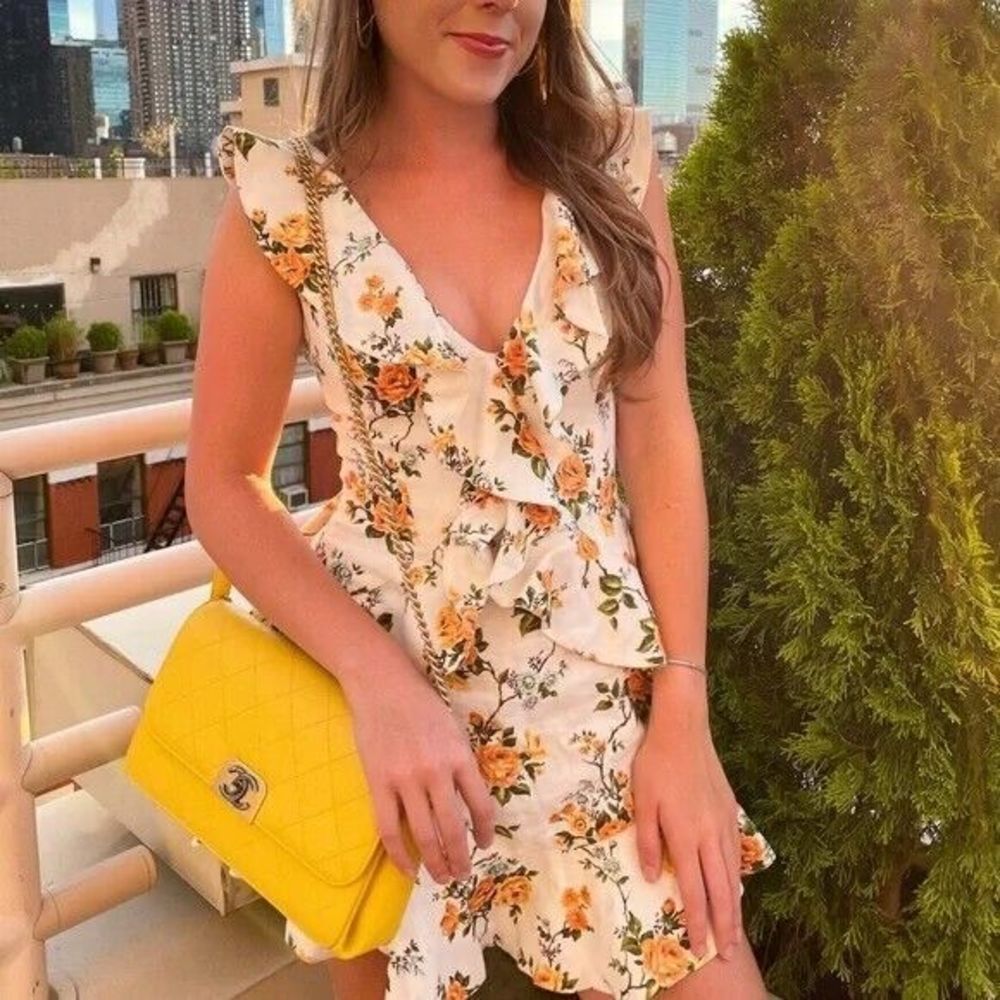 NWT. ZIMMERMANN Floral Print Mini Dress AU1 / US 6 - Picture 10 of 16